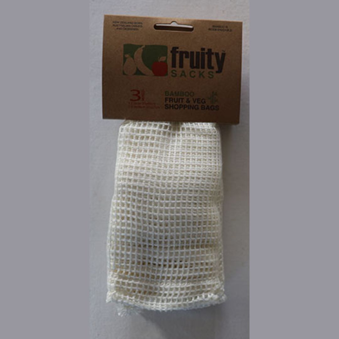 Fruity Sacks 印度 竹纖維網布食物袋 3個套裝
