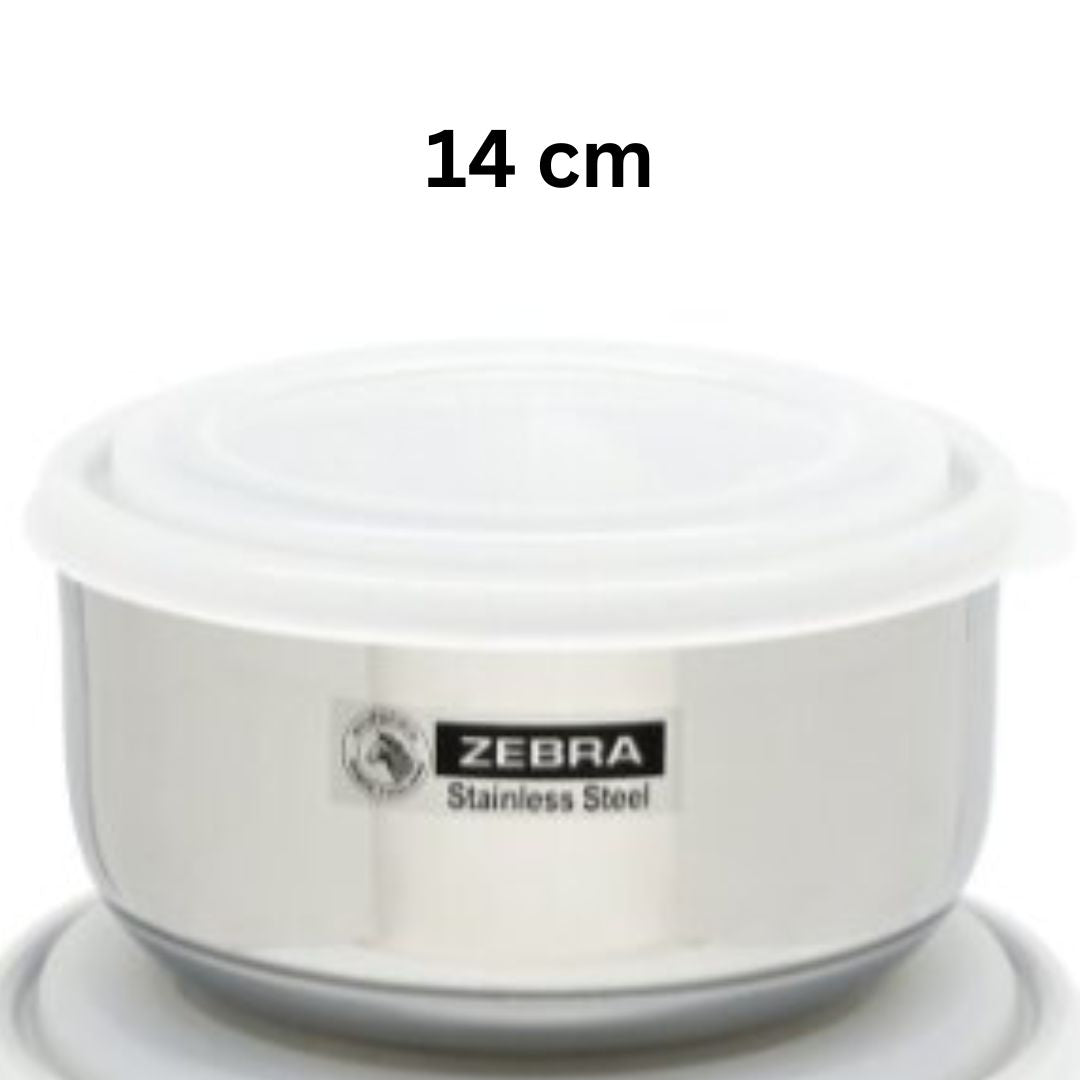 泰國 斑馬牌 Zebra 304 不鏽鋼|14 CM 保鮮食物盒