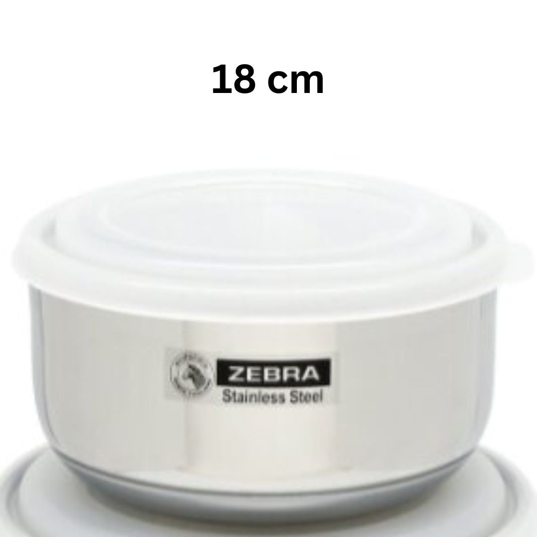 泰國 斑馬牌 Zebra 304 不鏽鋼|18 CM 保鮮食物盒