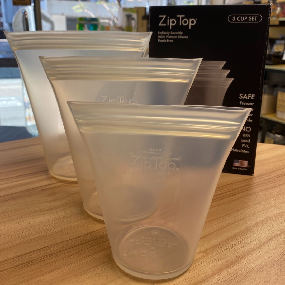 美國 Zip Top 可重用 矽膠食物袋 高身3件套裝
