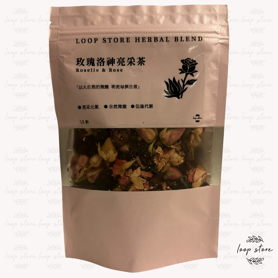 玫瑰洛神亮采茶｜Roselle & Rose Herbal Blend