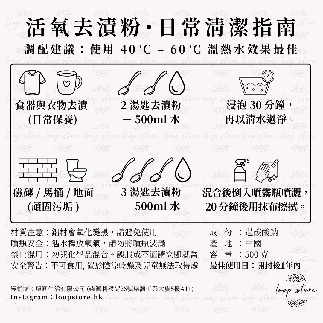 活氧去漬粉（過碳酸鈉) Sodium Percarbonate