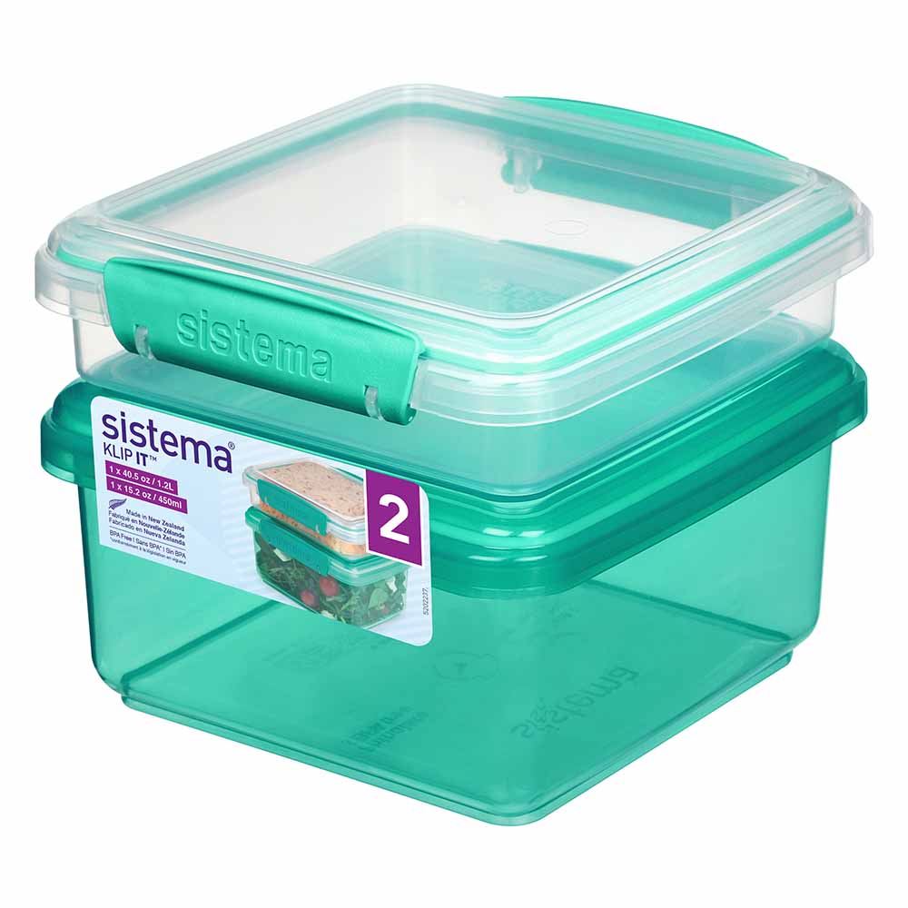 Sistema 1.2公升 食物盒 ＋ 三文治盒套裝