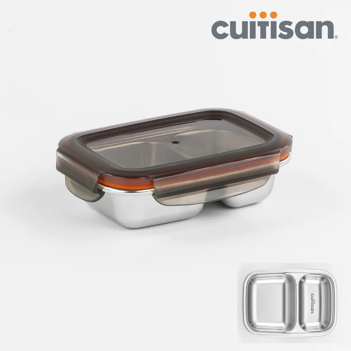 Cuitisan 韓國製 不銹鋼可微波加熱食物盒 - 分隔系列