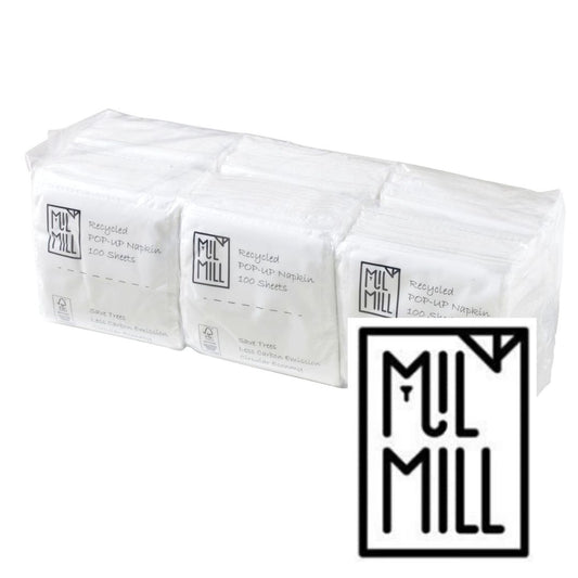 Mil Mill 再生 抽取式 餐巾紙 6包 (每包100張)