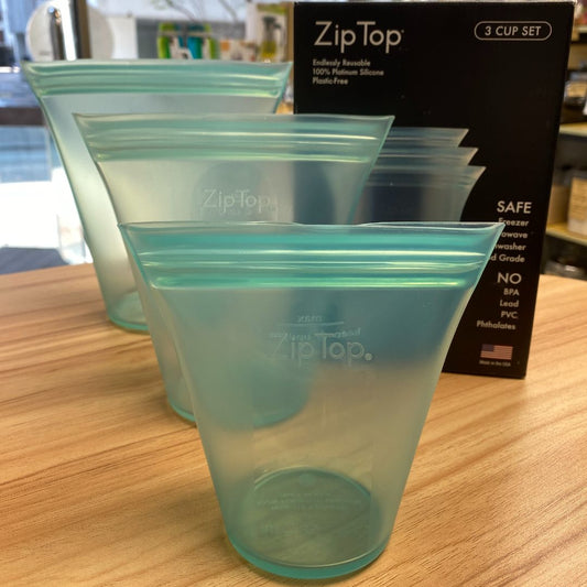 美國 Zip Top 可重用 矽膠食物袋 高身3件套裝